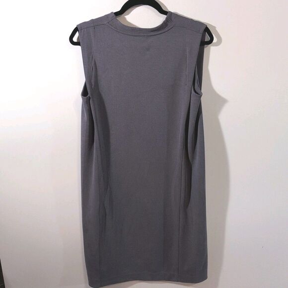 Athleta Seasoft Tank Dress Women’s Size Small Tall Shift Stretch Knit Pockets - Picture 4 of 8